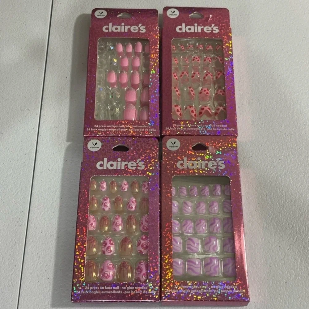NWT‎ Lot Claire's Hair, Nail, Earring, & Handbag Bundle